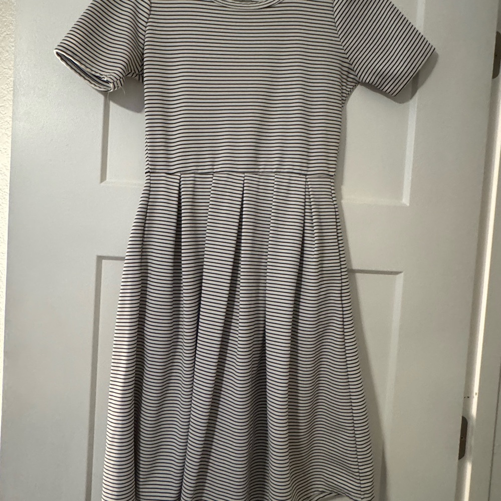 Lularoe Amelia Dress in Black and White